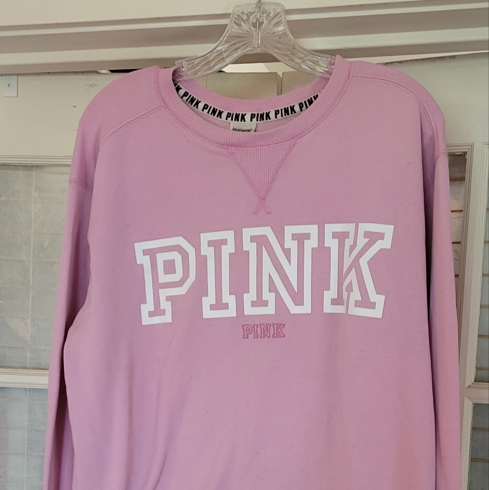 PINK crew sweater